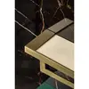 Boheme 10721-MG Держатель для туалетной бумаги c крышкой Qubic Matt Gold