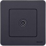 Розетка TV (телевизионная) - Legrand Inspiria - проходная - антрацит — фото 7