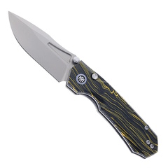 Фото Складной нож Remette Rhino 14C28N, сталь, рукоять GMascus, черно-желтый