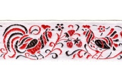 Тесьма жаккард "Славянский орнамент, оберег", рис.7224, ш. 3,2 см.