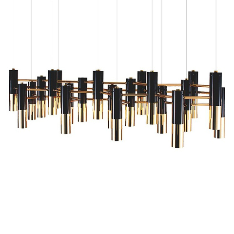 Люстра Ike Suspension черная-Gold 22