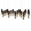 Люстра Ike Suspension черная-Gold 22