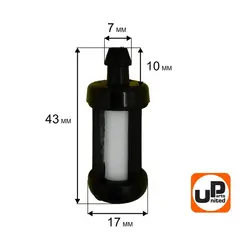 Фильтр топливный UNITED PARTS для STIHL MS180 (90-0669)