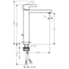 Hansgrohe Metris S 31022000 Смеситель для раковины-чаши с донным клапаном