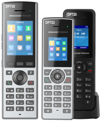 Grandstream DP730 - IP DECT трубка с зарядным стаканом. 3 программ. клавиши, 2.4