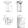 Ideal Standard i.life A T471101 Раковина угловая 45x41 см