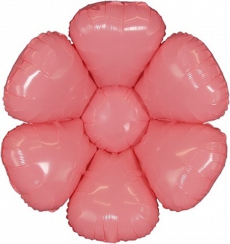 К Мини-фигура, Цветок, Ромашка, Розовый, 14''/36 см, 5 шт.