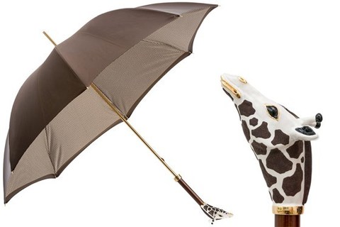 Зонт-трость Pasotti- Luxe Giraffe Umbrella, Double Cloth, Италия.