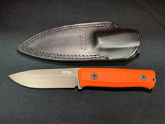 Фото Нож LionSteel Bushcraft-R, сталь Sleipner, рукоять G10, оранжевый