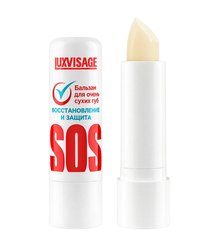 LuxVisage Бальзам для очень сухих губ LUXVISAGE SOS восстановление и защита 3,9г