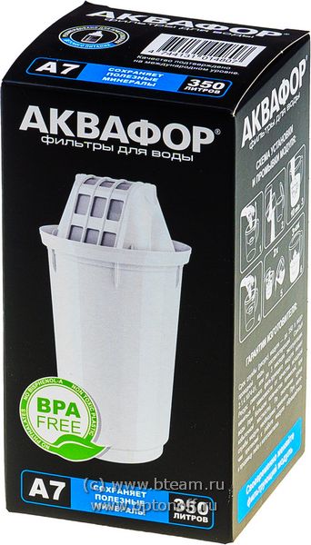 Картридж Аквафор А7 Сохраняет полезные минералы