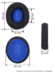 Амбушюры SteelSeries Arctis 7, 5, 3, 1 (Охлаждающий гель)