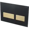 Cezares LUX-GN-2-BORO Кнопка смыва, Черное стекло, брашированное золото