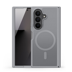 Матовый противоударный чехол серого цвета с MagSafe для Samsung Galaxy Z Fold 8 Ultra, серия Yind Series от Dux Ducis