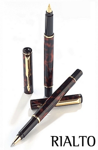 Ручка перьевая Parker Rialto F94, Red Lava Lacque GT, F  ( S0152680)