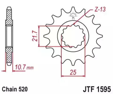 Звезда ведущая JTF1595 15