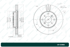 Диск тормозной G-brake  GR-02866