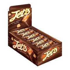 Батончик с печеньем и карамелью 'Jet's', 756г, 🔸 (18шт х 42г)