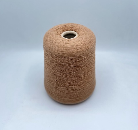 Бобинная пряжа (пр.Италия),1500м/100гр, 80% шерсть, 20% полиамид , цвет-Кэмел, арт.31457