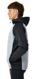 Премиальный костюм для лыж и зимнего бега Nordski Hybrid Hood Pro Black-Grey