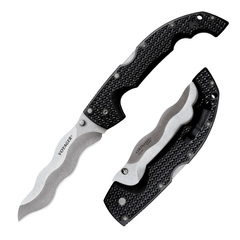 Фото Нож складной Cold Steel Kris Voyager, сталь AUS-10A, рукоять Griv-Ex, черный