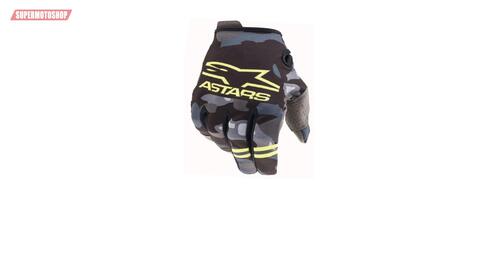 Перчатки кроссовые Alpinestars Radar черный желтый M