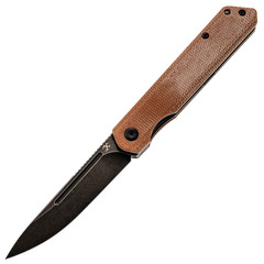 Фото Складной нож Kansept knives Prickle, сталь 154CM, микарта коричневая