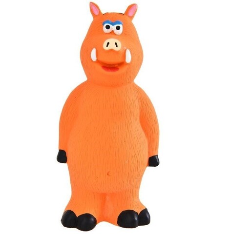 Homepet игрушка для собак кабан с пищалкой латекс 16,5 см