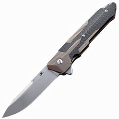 Фото Складной нож Spartan Blades Kranos, сталь CPM-S35VN, рукоять бронзовый титан/черный Carbon fiber