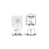 Fantini Acquafit Верхний душ 30х30см., потолочный, цвет: Matt British Gold PVD