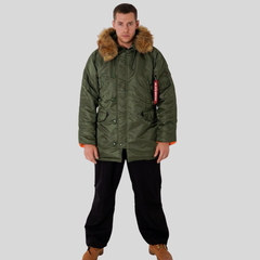 Парка Alpha Industries N-3B Slim Fit Sage Green (Зеленая)