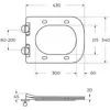 BelBagno BB7106CH-TOR-BS/SC Унитаз подвесной безободковый со смывом "Торнадо", с функцией биде и смесителем, с сиденьем дюропласт soft close