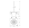 Ideal Standard Alu+ BD593SI Туалетная щетка с держателем, для настенного монтажа, с крепежом