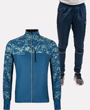 Беговой костюм Noname Trail Running Ux Blue Green/Dk Blue