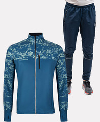 Беговой костюм Noname Trail Running Ux Blue Green/Dk Blue