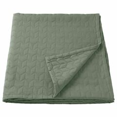 Покрывало IKEA KOLAX (КЁЛАКС), Серо-зеленый, 230х250 см