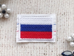 Термоаппликация триколор/флаг, р. 3,5х2,5 см