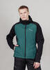 Мужской лыжный костюм с капюшоном Nordski Hybrid Pro black-alpine green - 5