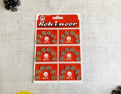 Кнопки KOH-I-NOOR №4 пр-во Чехия, d 1,15 см, никель