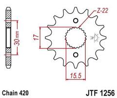 Звезда ведущая JTF1256 14