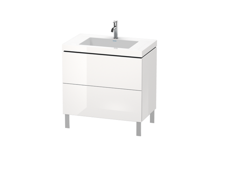 Duravit L-Cube LC6937O2222 Тумба под раковину, ширина, мм-800, глубина, мм-480, высота, мм-698, тип установки-напольный, форма мебели-прямоугольная, раковина-есть, количество раковин-1, вырез под раковину-один, монтаж раковины-наклад