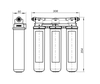 Lemark LM7261BL085 Комплект Lemark: Смеситель LM7261BL для кухни + Фильтр BASIC для очистки воды от хлора и вредных при