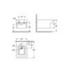GROHE Cube 3948600H Биде подвесное