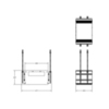 Gessi Binario 61011#299 Профиль линейный 250 мм., без подготовки под модули, цвет Black XL