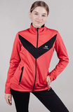 Детский утеплённый лыжный костюм Nordski Jr. Base Pink-Black с высокой спинкой
