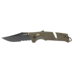 Фото Складной нож SOG Trident AT Olive Drab, сталь D2, рукоять GRN, оливковый