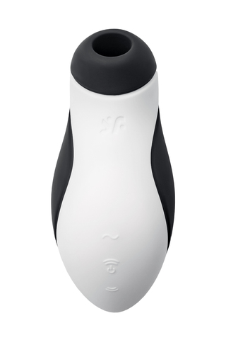 Вакуумно-волновой бесконтактный стимулятор клитора Satisfyer Orca, силикон, черный, 11,5 см.