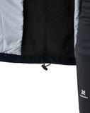 Премиальный костюм для лыж и зимнего бега Nordski Hybrid Hood Pro Black-Grey