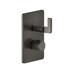 Gessi Inciso 58136#299 Термостатический смеситель на 3 источника (внешняя часть), цвет: nero XL фото