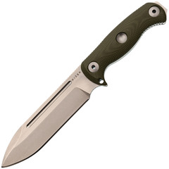 Фото Туристический нож Kizer Drop BearFix 7, сталь AEB-L, рукоять микарта, зеленый